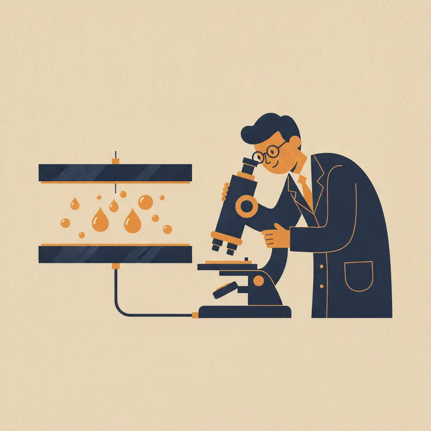 Millikan measures the electron's charge from floating oil drops.
